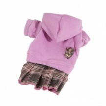 Mikina fleece se sukní – růžová