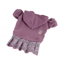 Mikina fleece se sukní – fialová