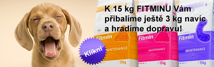 Ke všem granulím Fitmin navíc 3 kg a doprava zdarma