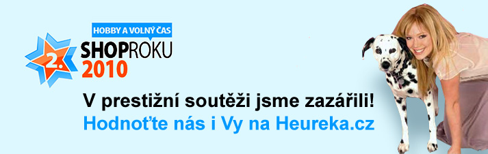2. místo v prestižní soutěži Shop roku 2010 - Hobby a volný čas